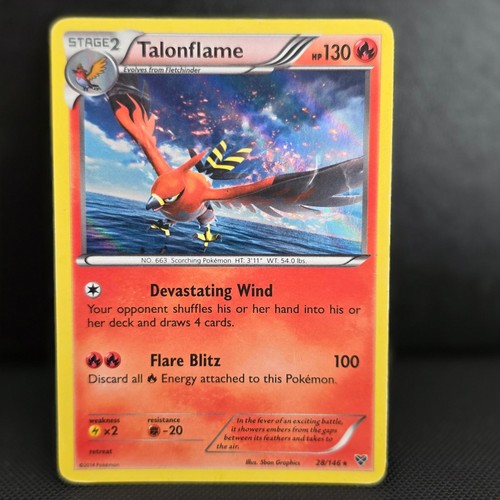 Talonflame 28/146 Holo Rare XY Base Set Pokemon HP