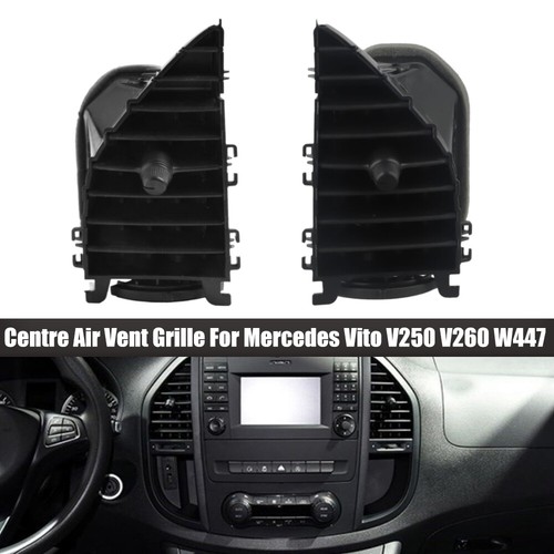 2X Lüftungsgitter L+R Mitte passend für Mercedes für Vito W447 2015+ Schwarz DE - Picture 4 of 6