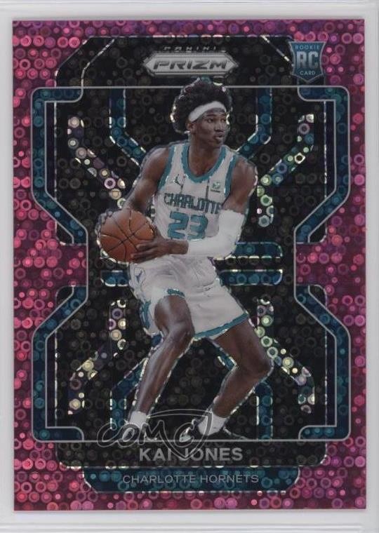 2021-22 Panini Prizm Fast Break Pink Prizm 34/50 Kai Jones #323 12tf