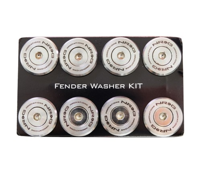 #ad NRG M Style Fender Washer Kit TI Series M6 Bolts For Metal Silver Washer Silve $58.90