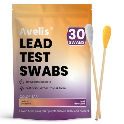 Avelis 30 PCS Lead Test Kit for Dishes, Premium Lead Testing Swabs for Paint