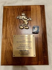 Disney Mickey Mouse Cast Member 10 Year Service Award & 20 Year Pin!