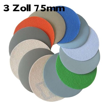 75mm Nasse Schleifscheiben Klett Schleifpapier P1500-10000 Schleifen & Polieren