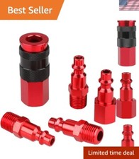 1/4'' NPT Air Coupler Kit - 4 I/M Type Air Plugs for Universal Compatibility