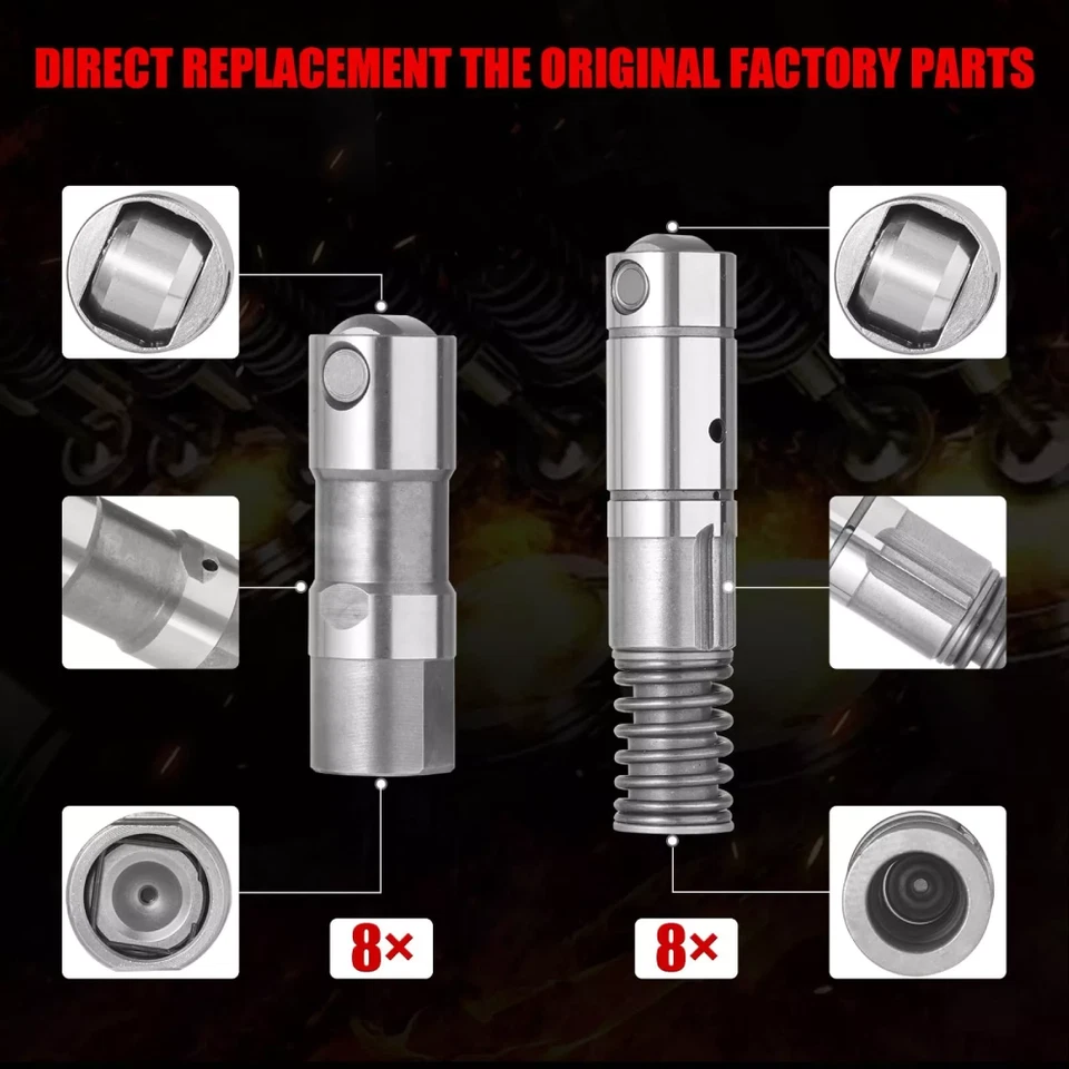 Set 16 Active Fuel Management AFM DOD Valve Lifters Fits Chevy GM 5.3L 6.0L 6.2L - Image 3 of 4
