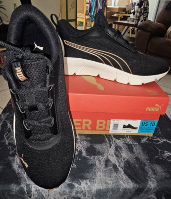 Size 10 - PUMA Focus Lite Sneaker Black & Gold