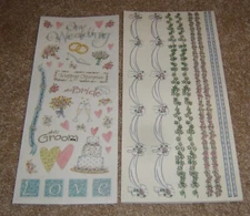 Me & My Big Ideas MAMBI Stickers ~ Our Wedding Sayings & Borders