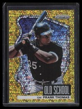 2022 Panini Prizm Old School Gold Donut Circles Refractor 3 Frank Thomas 5/10