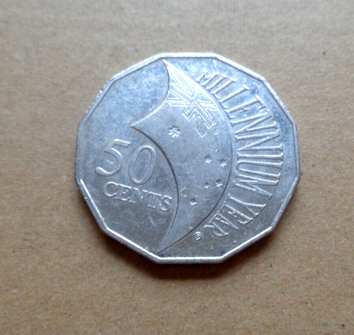 Australia Coin 50 Cents Elizabeth II - 2000 - Millennium Year (aa)