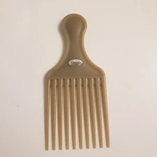 Vtg 90s Goody Plastic Textured Hair Pick Comb Lift USA 5" Silver Gray Pre Owned