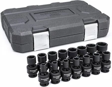 GEARWRENCH 84918N 3/8" Drive 6 Point Universal Impact Socket Set - 15 Piece