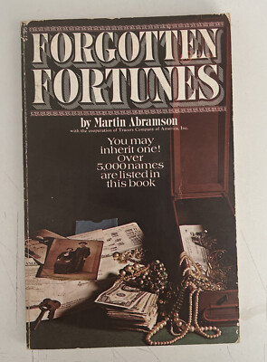 Forgotten Fortunes By Martin Abramson 1973 1st Printing Paperback