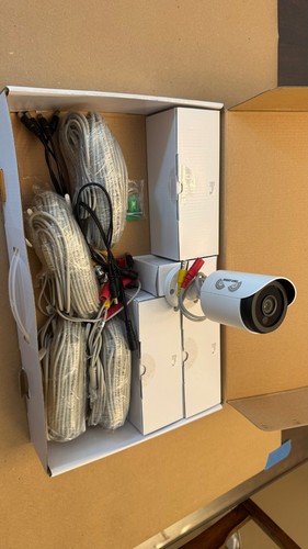 Night Owl Security 4 Pack 1080P Wired Bullet Cameras, White CM-4PK-HDA10W-BU-SG