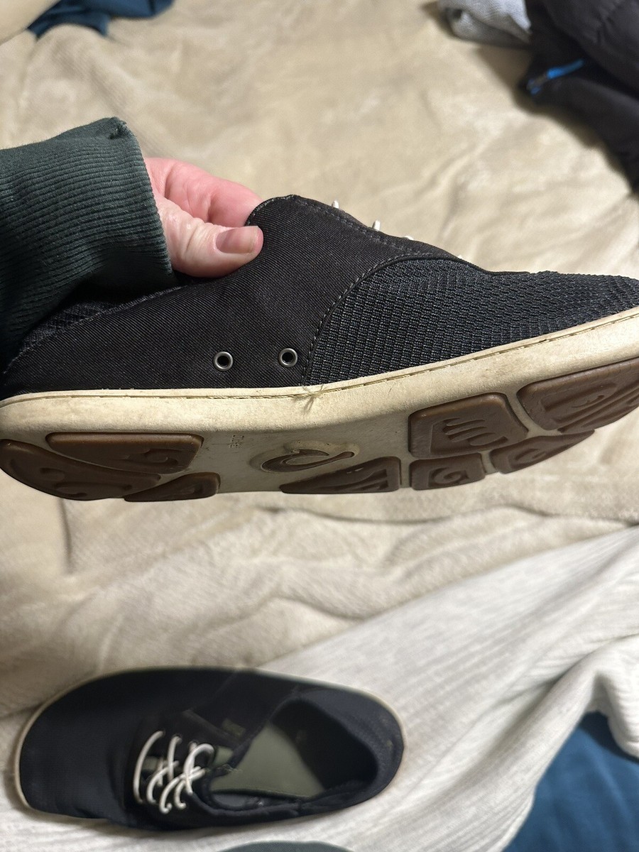 Olukai Shoes Mens Black Nohea Moku Mesh Slip On Sneaker Size  display picture 1