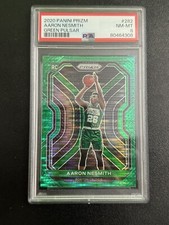 2020-21 Panini Prizm Aaron Nesmith Green Pulsar /25 PSA 8 RC Pacers Celtics