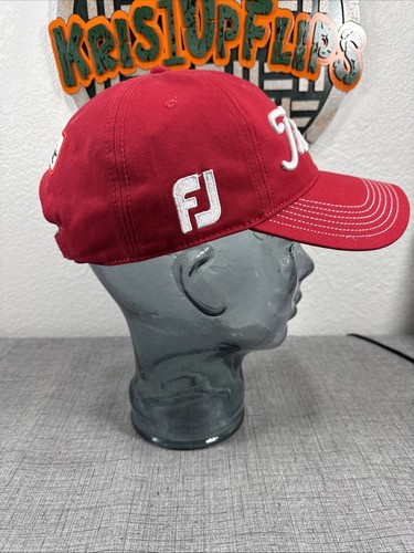 New Titleist Mens Cardinal Red Footjoy Pro-V1 Golf Hat NewEra Baseball Cap Sport - Picture 4 of 7