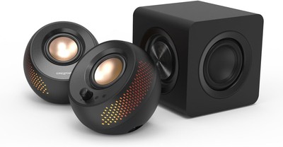 CREATIVE Pebble X Plus 2.1 USB-C Computer Lautsprecher mit Subwoofer und RGB 5.3,