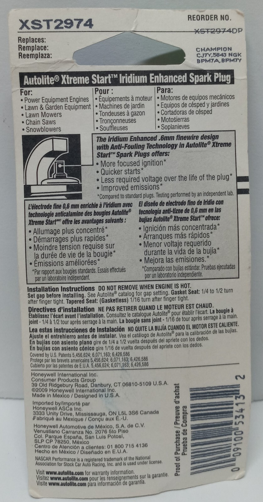 Spark Plug Autolite XST2974 for sale online eBay