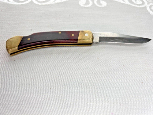 Vintage Schrade+ USA Smokey Uncle Henry LB5 Pocket Knife w/ Leather Sheath - Picture 4 of 15