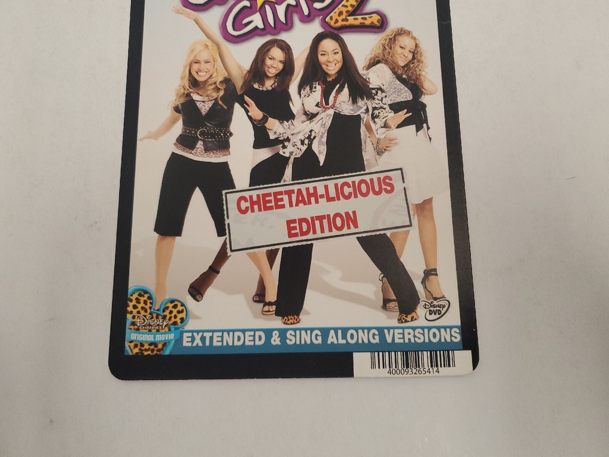 The Cheetah Girls 2 BLOCKBUSTER SHELF DISPLAY DVD BACKER CARD ONLY