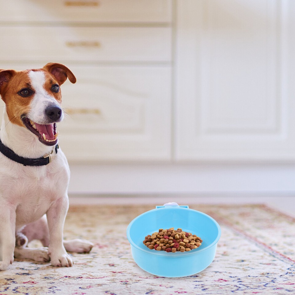 Pet Feed Bowl Dog Crate Water Bottle Dispenser Cat Bowls Food eBay