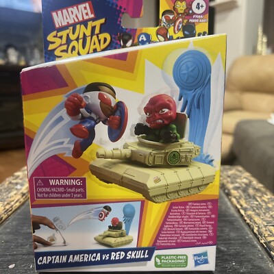 *Marvel Comics Stunt Squad Captain America vs Red Skull Mini Action Figure 2023*