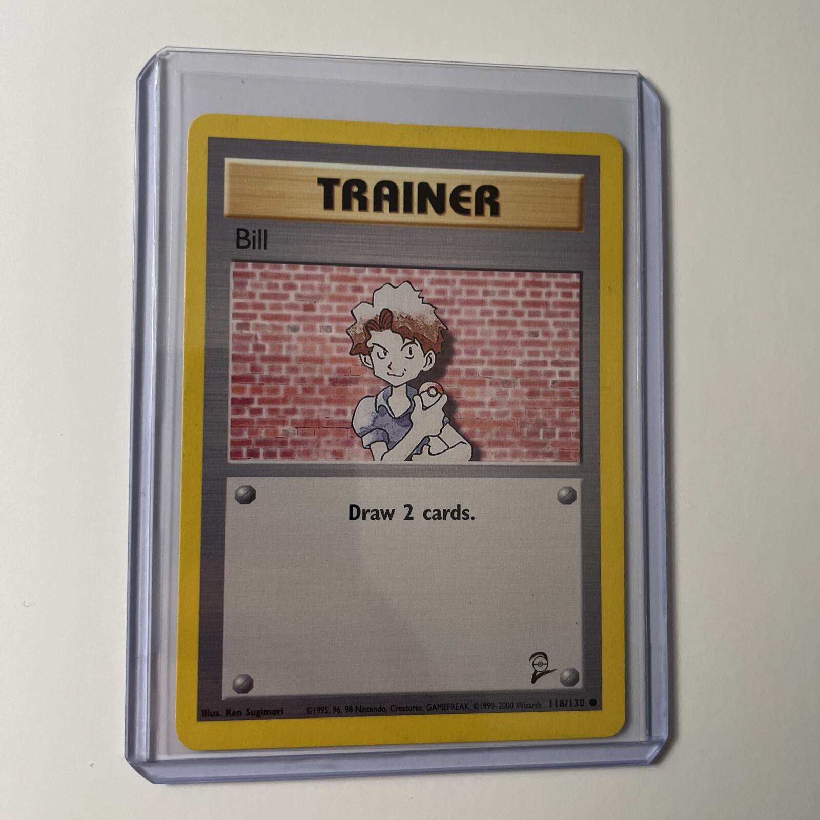 Pokemon Card Bill 118/130 Base Set 2 Vintage WOTC LP-NM