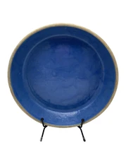 Japaneso Clay Pie Plate Blue Heavy