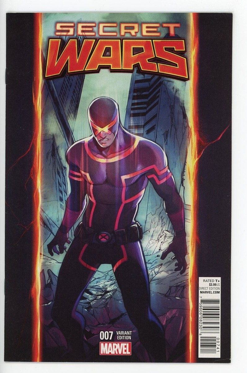 SECRET WARS #7 NEAR MINT 2016 STACEY LEE CYCLOPS VARIANT 1st