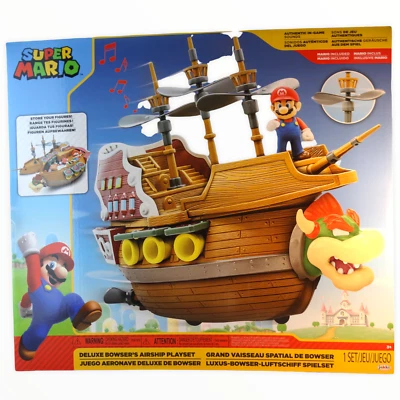 JAKKS PACIFIC Nintendo Super Mario Deluxe Bowser´s Luftschiff Luigi Spielset Jakks Spielzeug