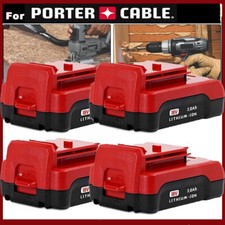 1 4 Pack 18 Volt 3.0Ah Lithium Battery for Porter Cable 18V PC18BLX PC18BL Tool