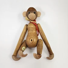 Vintage 1960's Wooden MCM Teak Monkey Zoo-Line Wood Animal Japan Kay Bojesen Era