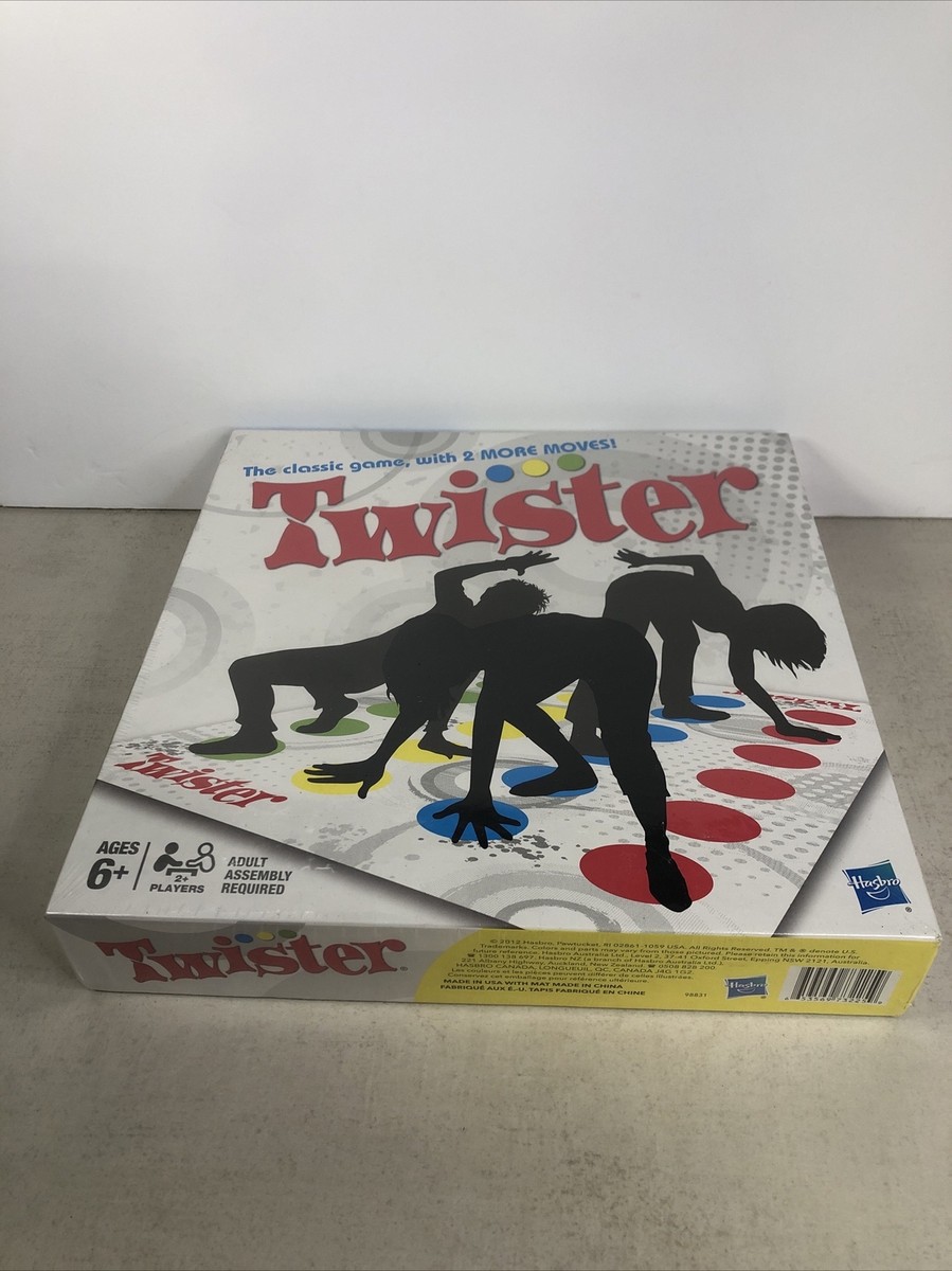 Twister by Hasbro - The Classic Game With Two More Moves - New