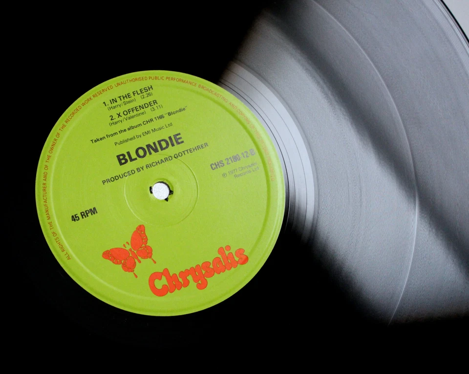 ORIGINAL 1977 BLONDIE 12 INCH VINYL EP DEBBIE HARRY FAN CLUB NEAR MINT Foto 3 de 4