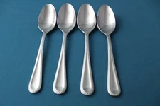 4 Teaspoons Gorham BRAID Glossy 18/10 Stainless China NEW 6 5/8"