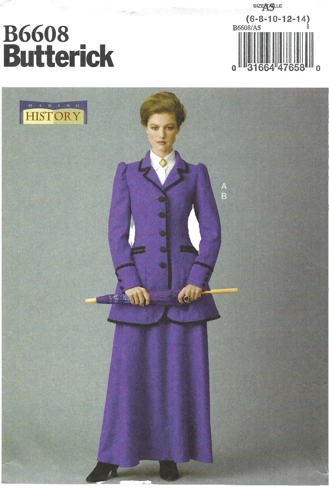 Traje femenino Butterick Patrones de Costura