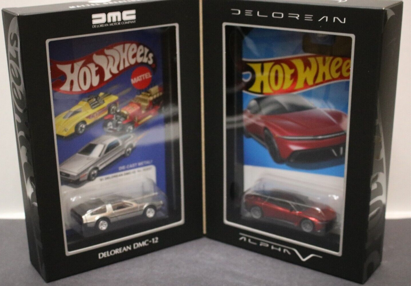 Hot Wheels RLC Mattel Creations DeLorean DMC-12 & Alpha 5 On Hand LQQK