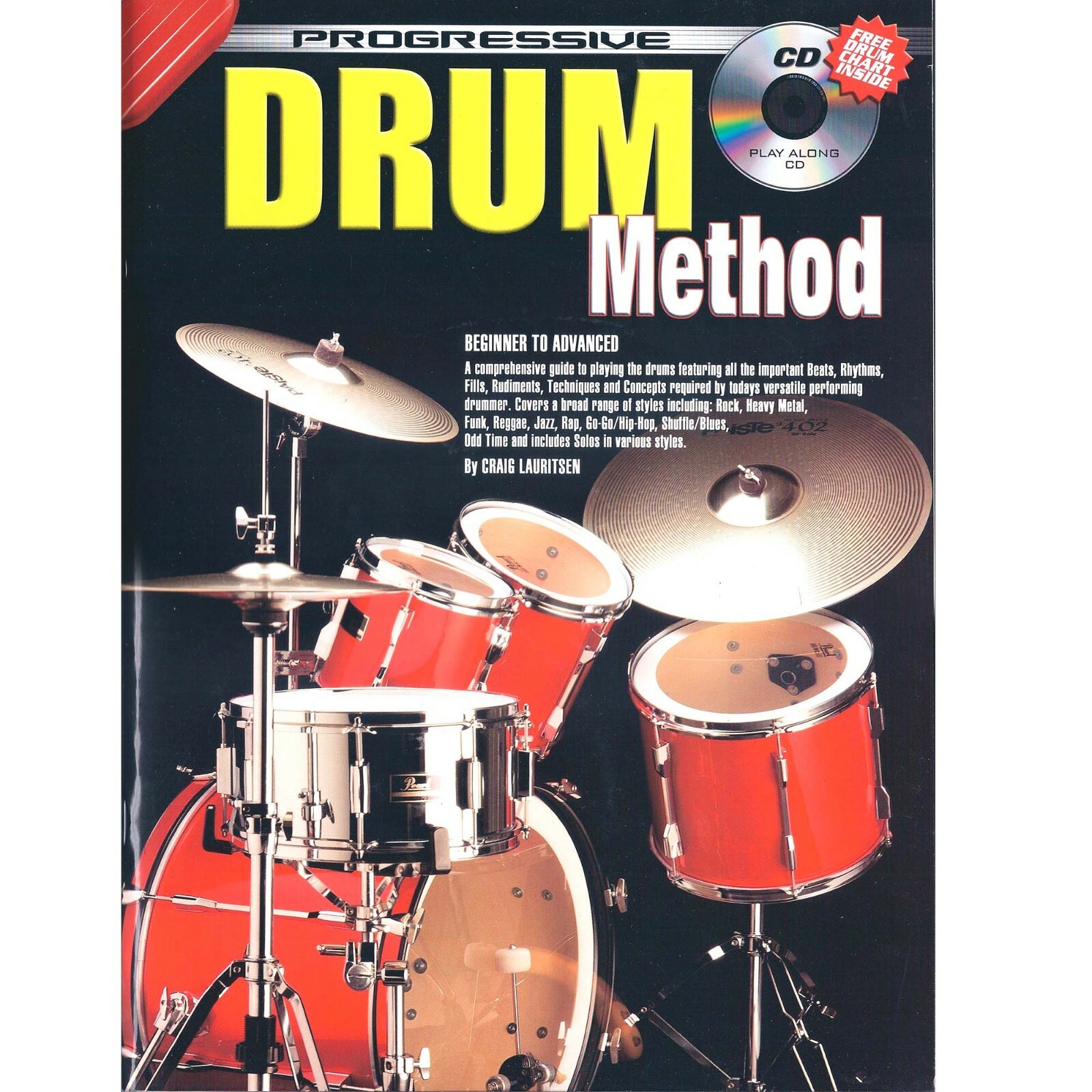 How To Play Drums Tutor Drum Kit Method Lessons Book For Easy Beginners CD - G3