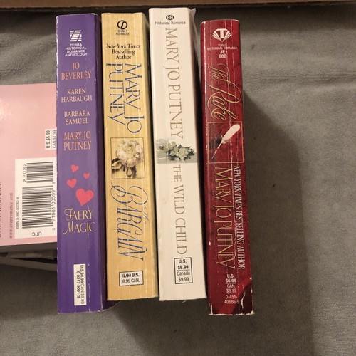 Mary Jo Putney 4 Book Lot, Faery Magic, The Bargain, The Wild Child