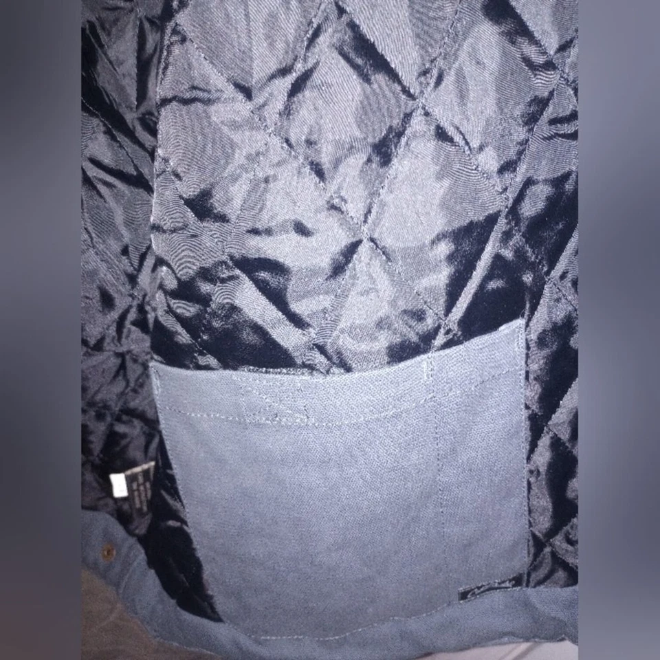 Dunbrooke Navy Blue Mountaineer Chore Jacket Size 4X EUC P2P 33 In Length 31 In - Image 4 of 4