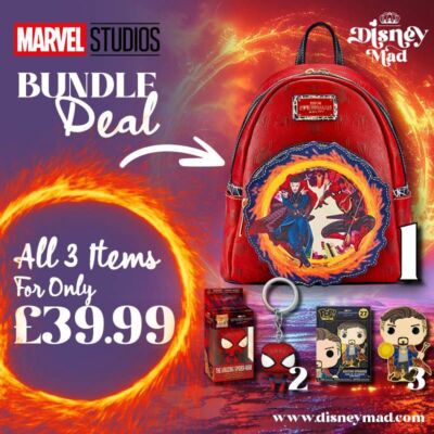 Bundle Deal 2 - Loungefly Marvel Spider-Man Portal Rucksack Spiderman No Way Hom