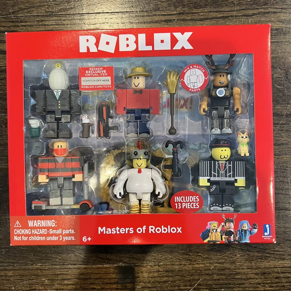 Masters of Roblox Action Collection Six Figure Pack w Exclusive Virtual Item