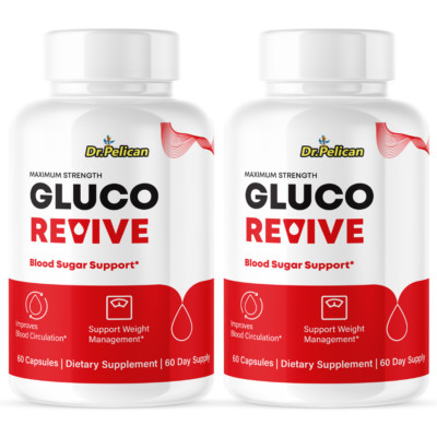 Gluco Revive- Blood Support- 2 Bottles- 120 Capsules
