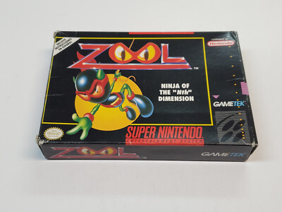 Zool Ninja of the Nth Dimension Super Nintendo Box Only *No Game