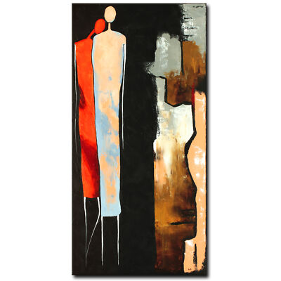 NOVAARTE Acryl Bild Gemälde Abstrakte Malerei Mann Moderne Kunst Stadt ORIGINAL