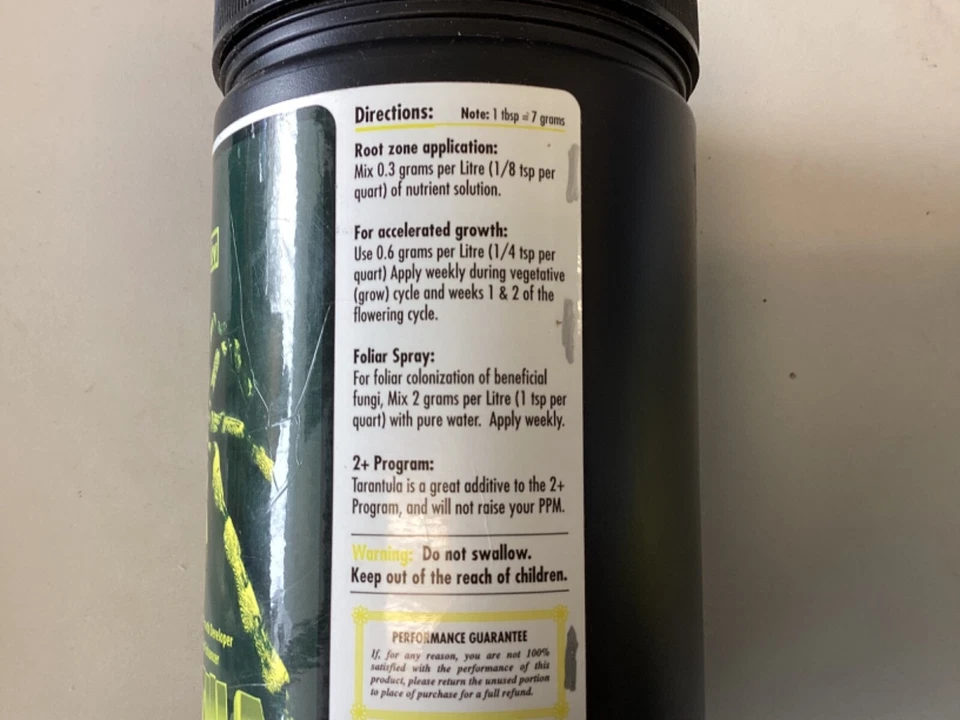 Advanced Nutrients Tarántula/Dr. Hornby/Bacterias beneficiosas/500 g/Polvo Foto 2 de 4