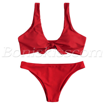 knot front bathing suit