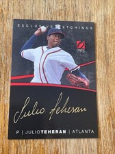 JULIO TEHERAN 2012 Onyx Exclusive Etchings Gold Ink AUTOGRAPH #14/25 (#EE7) SSP