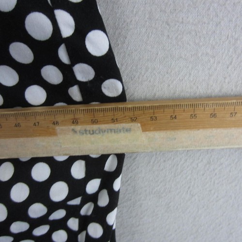 Events Dress Womens 14 Black White Polka Dots Fit Flared Sleeveless Work Event - Picture 13 of 15