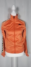 Kappa Track Jacket Orange Zip Long Sleeve Graphic Rave Hip Hop Street Xxs Xs